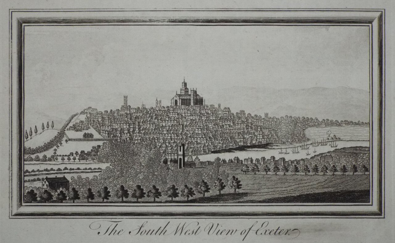 Print - The South West View of Exeter.